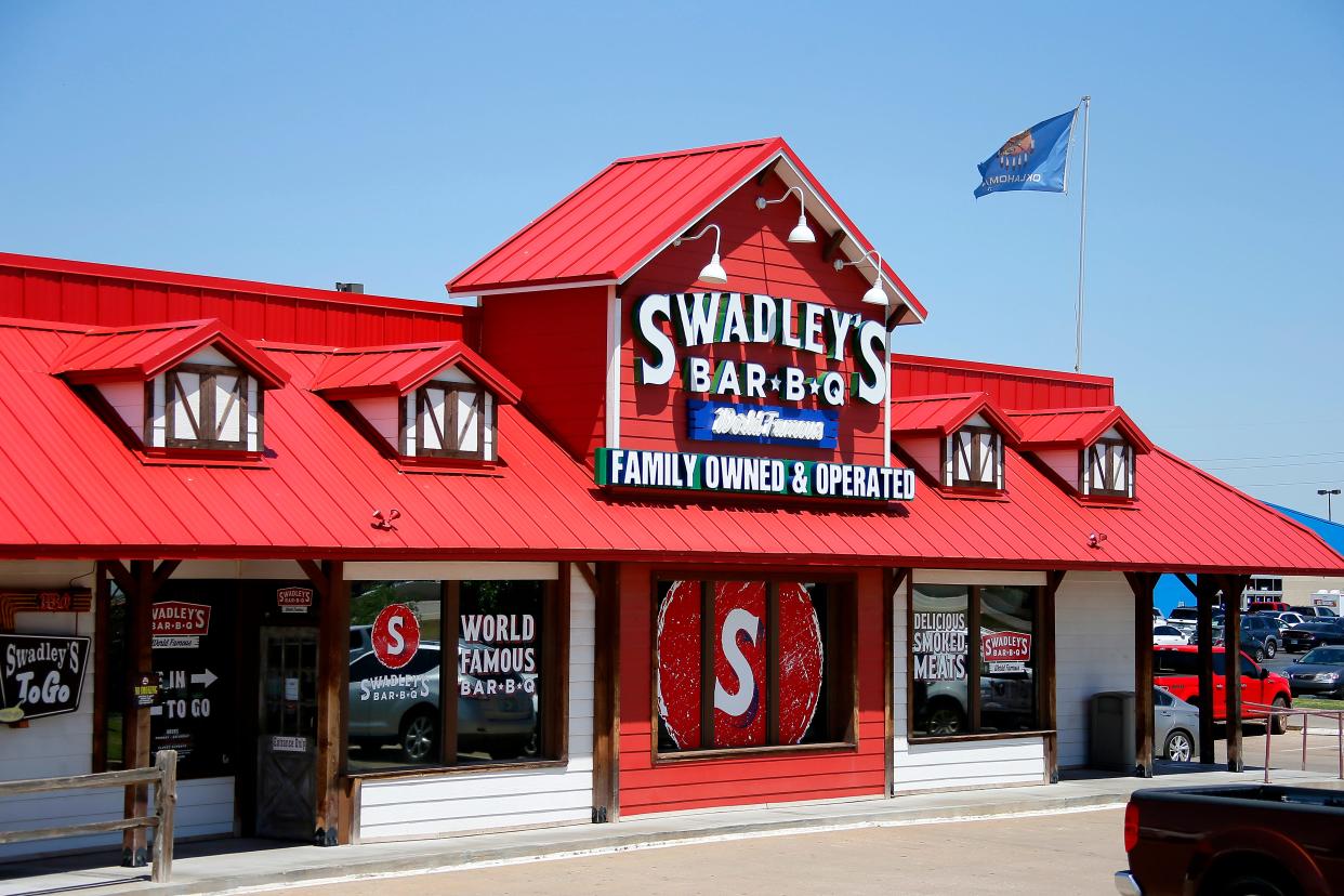 A Swadley's Bar-B-Q is seen in 2022 along Memorial Road in Oklahoma City.