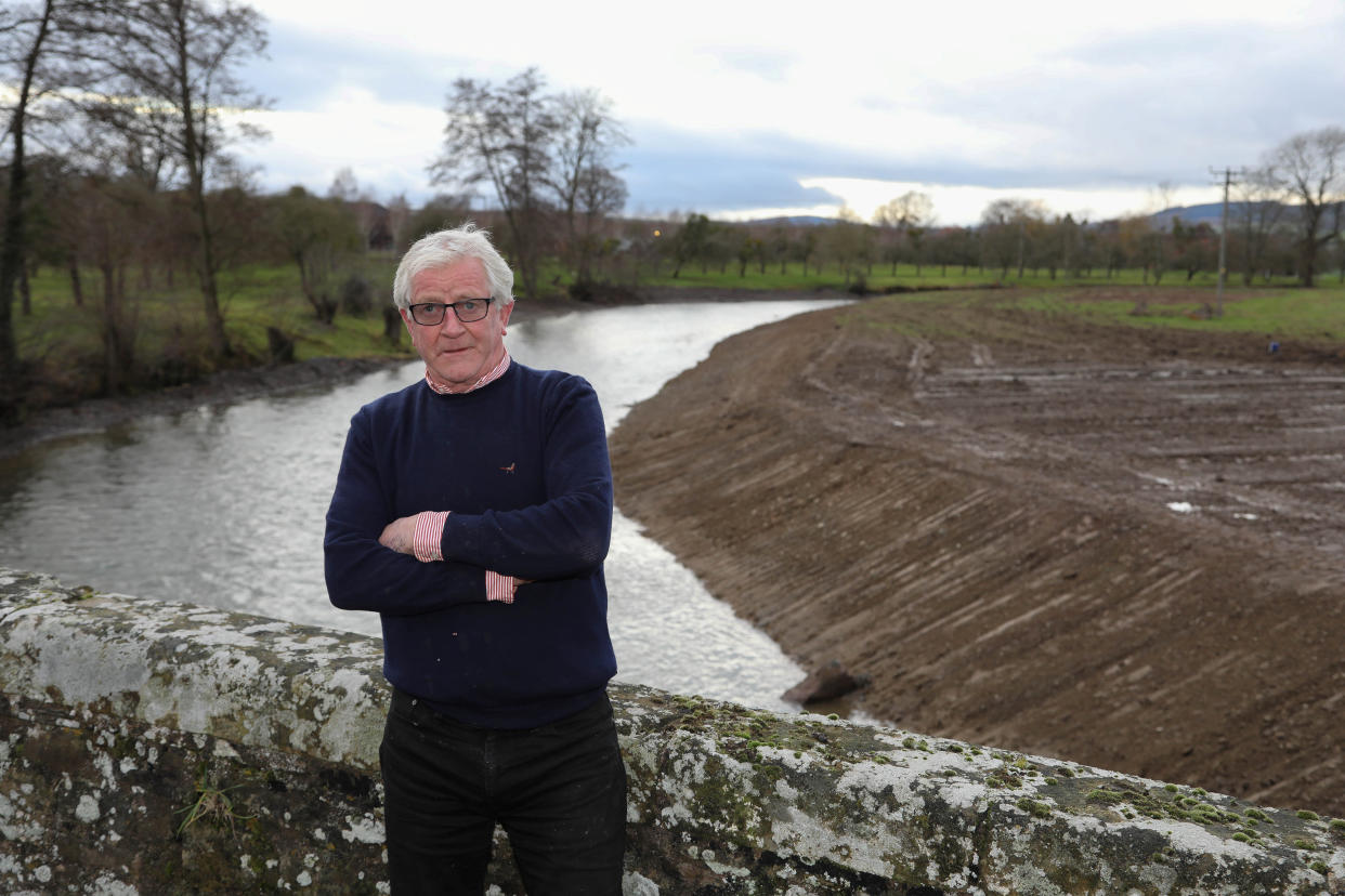 Farmer John Price has been sentenced to 12 months in prison for damage caused to the River Lugg in Kingsland. (SWNS)