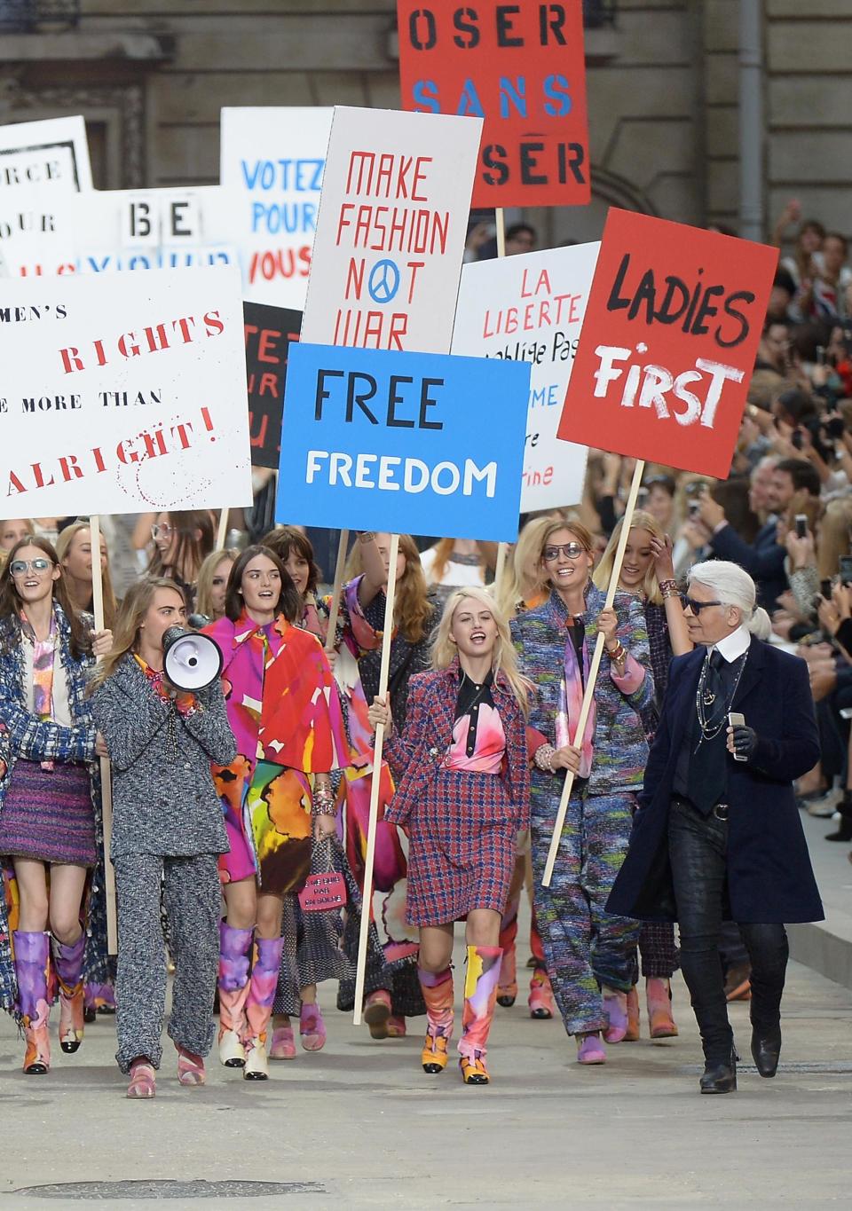 Chanel Feminist Protest
