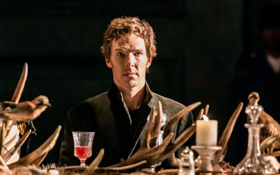 Benedict Cumberbatch as Hamlet at the Barbican in 2015