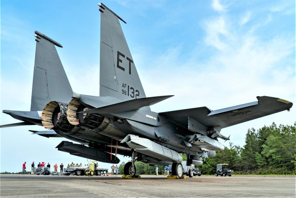 F-15E Strike Eagle in the Project Strike Rodeo loadout