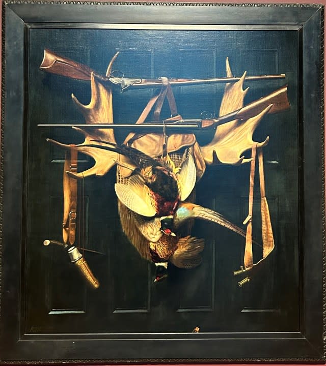 “Trophies of the Hunt” (1905), by Alexander Pope, American 1849-1924, courtesy of the Crystal Bridges Museum of American Art, Bentonville Ark.