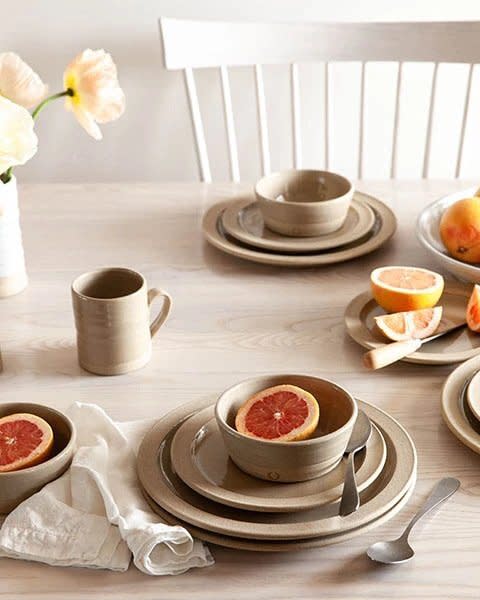 Farmhouse Pottery Pastoral Silo Four-Piece Dinnerware Set