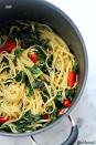 <p>Throw all the Mediterranean flavors you love in there. </p><p>Get the recipe from <a rel="nofollow noopener" href="http://diethood.com/kale-feta-one-pot-pasta/" target="_blank" data-ylk="slk:Diethood;elm:context_link;itc:0;sec:content-canvas" class="link ">Diethood</a>.</p>