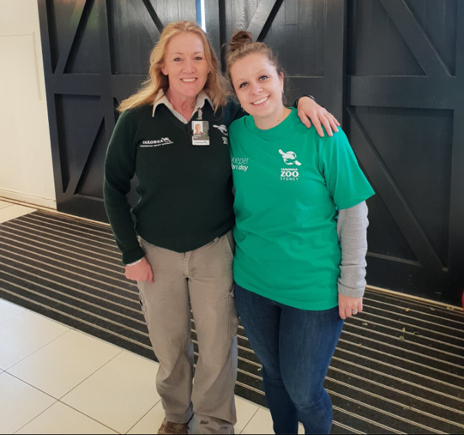 Taronga Zoo Keeper for a Day host Lesley Small