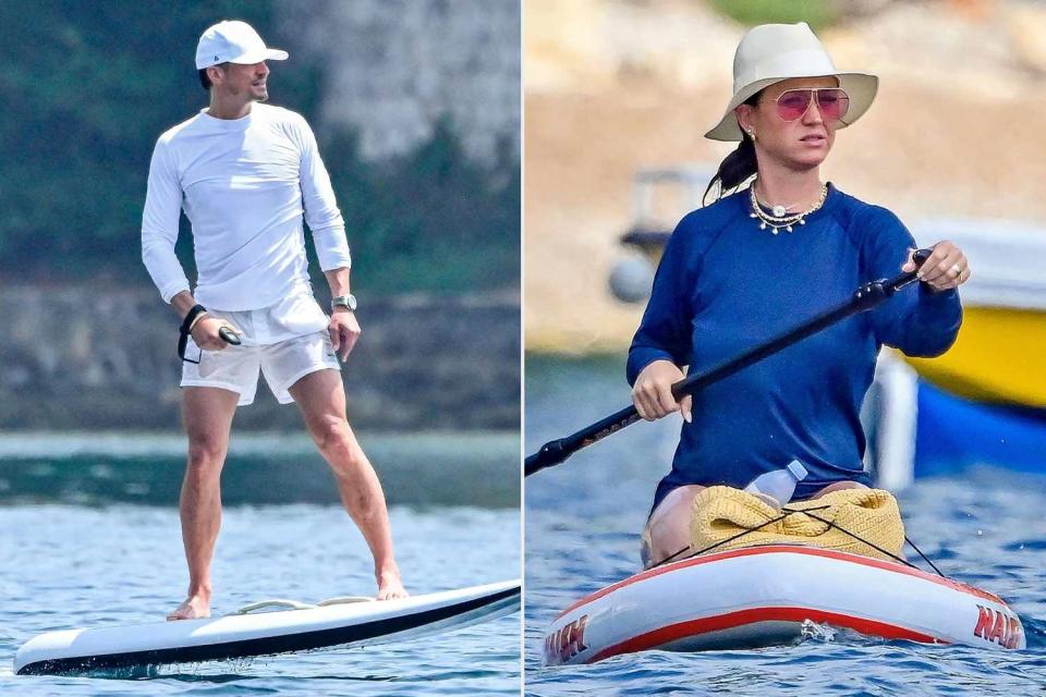 <p>Best Image / BACKGRID</p> Katy Perry and Orlando Bloom vacationing at the Gulf of Saint-Tropez in July 2023.