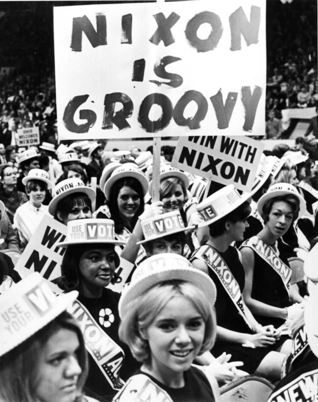 A rally for Richard Nixon for president was held at Cincinnati Gardens in 1968.