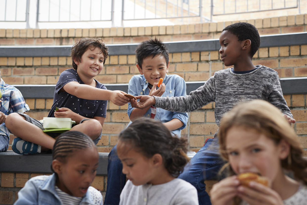 Pack your kids' lunchboxes with these tasty dishes and they won't want to swap them (posed by models, Getty)