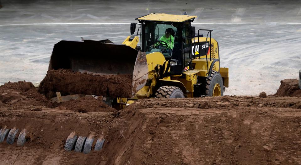 It's "locally sourced dirt" from Green Bay that the Monster Jam trucks will be driving on.