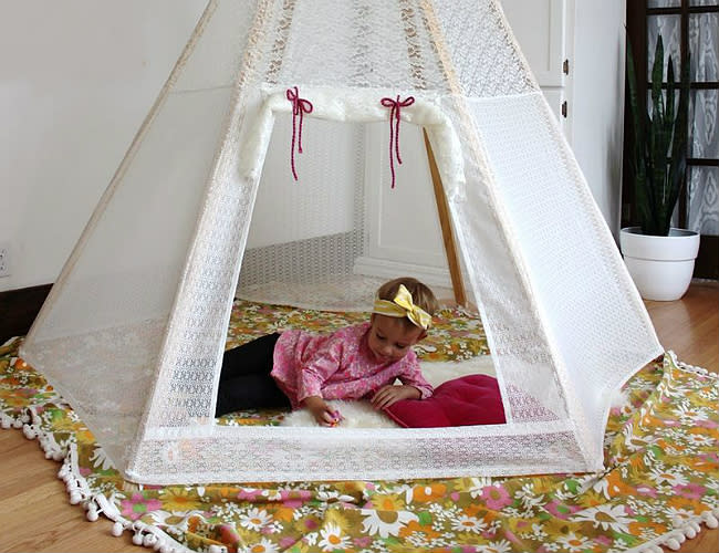 DIY Teepees - Lace