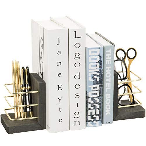 4) Brass Bookends