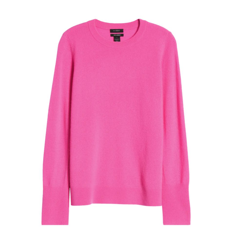 Halogen Crewneck Cashmere Sweater. Image via Nordstrom.