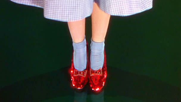 PHOTO: The ruby slippers are shown in a scene from the 1939 movie 'The Wizard of Oz.' (MGM via Kobal via Shutterstock)