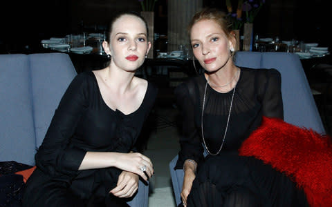 Uma Thurman with her daughter Maya Hawke - Credit: Julien M. Hekimian /2014 French Select/Getty Images 