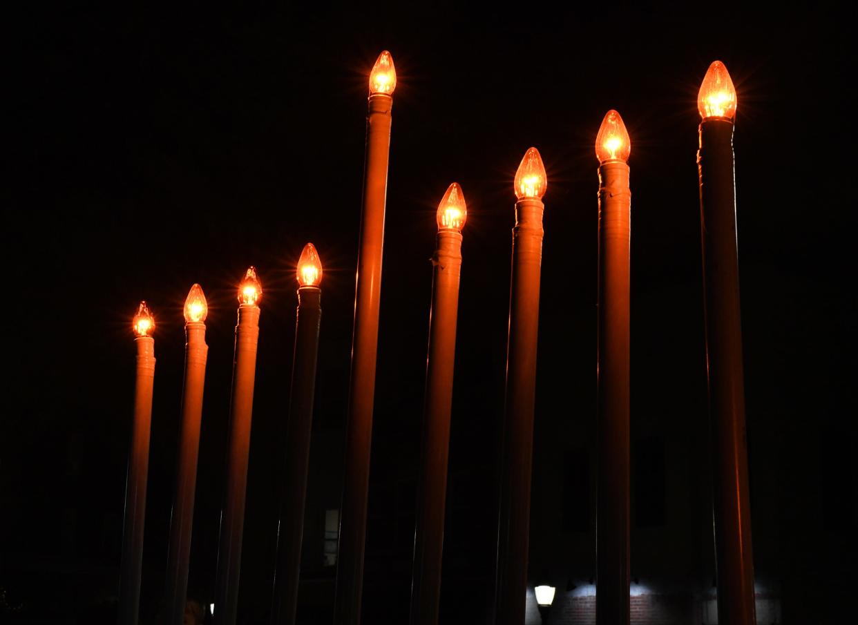 A menorah.