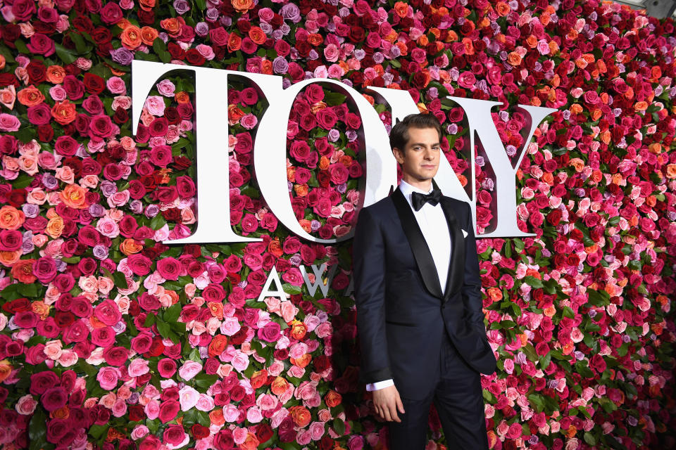 Andrew Garfield attends the 72nd Annual Tony Awards. (Photo: Larry Busacca via Getty Images)