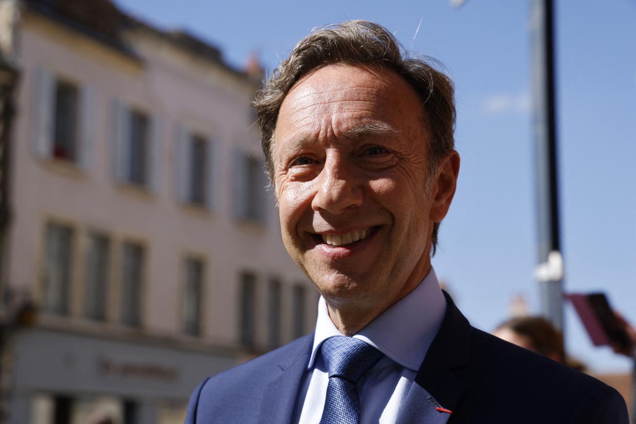 French-Luxembourger television and radio host Stephane Bern attends a French president's visit focused on the European Heritage Days in Semur-en-Auxois in Burgundy, central-eastern France, on September 15, 2023. (Photo by Ludovic MARIN / POOL / AFP) (Photo by LUDOVIC MARIN/POOL/AFP via Getty Images)