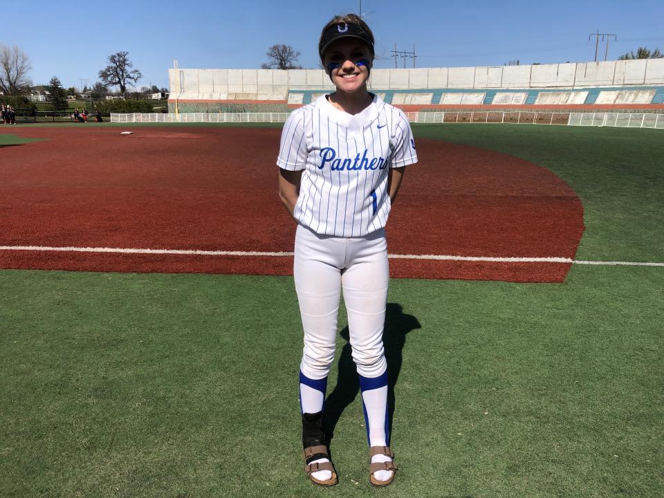 U-Prep freshman Leigha Wood is a rising catcher who is a balanced batter who can hit for contact and power.