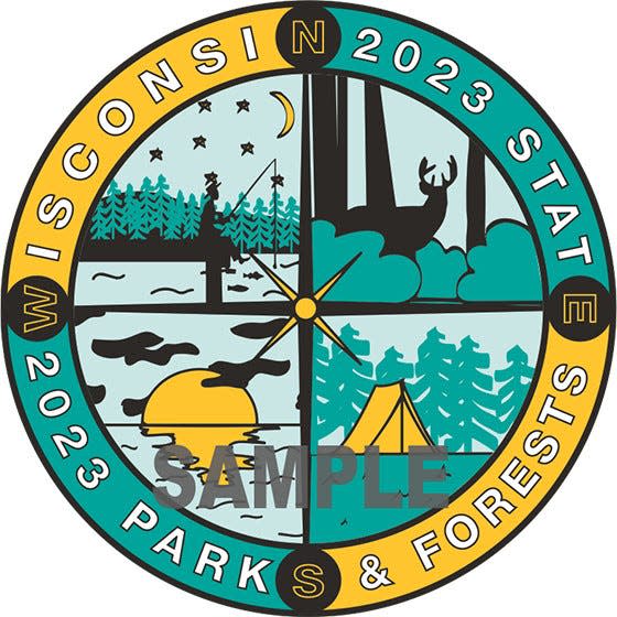 Brookfield East High School senior Brooke Salomone won the 2023 Wisconsin state parks sticker contest with her design of a compass featuring different state park recreational opportunities.