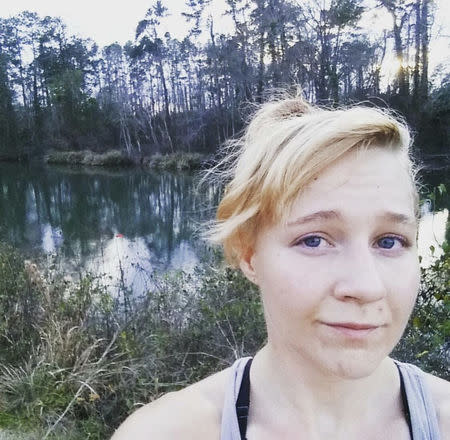 Reality Leigh Winner, 25, a federal contractor charged by the U.S. Department of Justice for sending classified material to a news organization, poses in a picture posted to her Instagram account. Reality Winner/Social Media via REUTERS