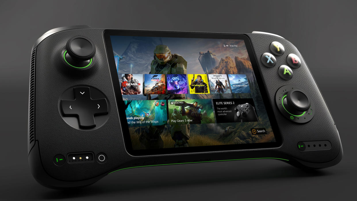  An AI generated image depicting what a handheld Xbox console could look like. 