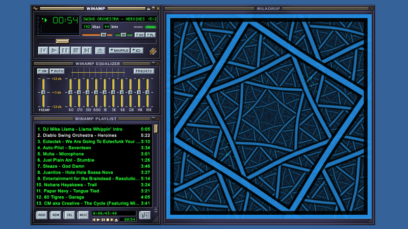 A screenshot of Winamp