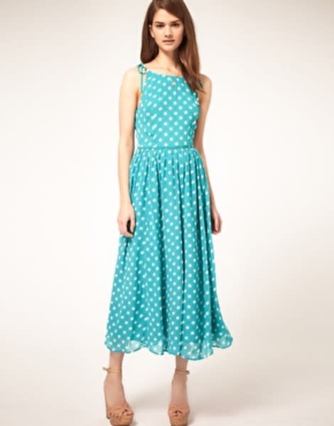  Aqua Green Polka Dots