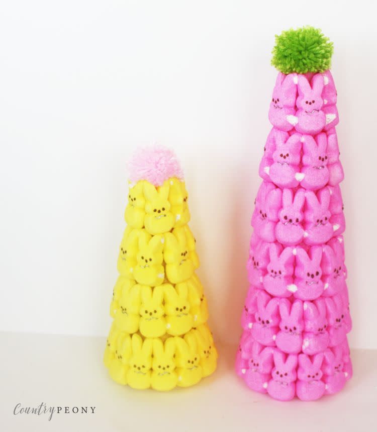 Easter Bunny Peeps Topiary