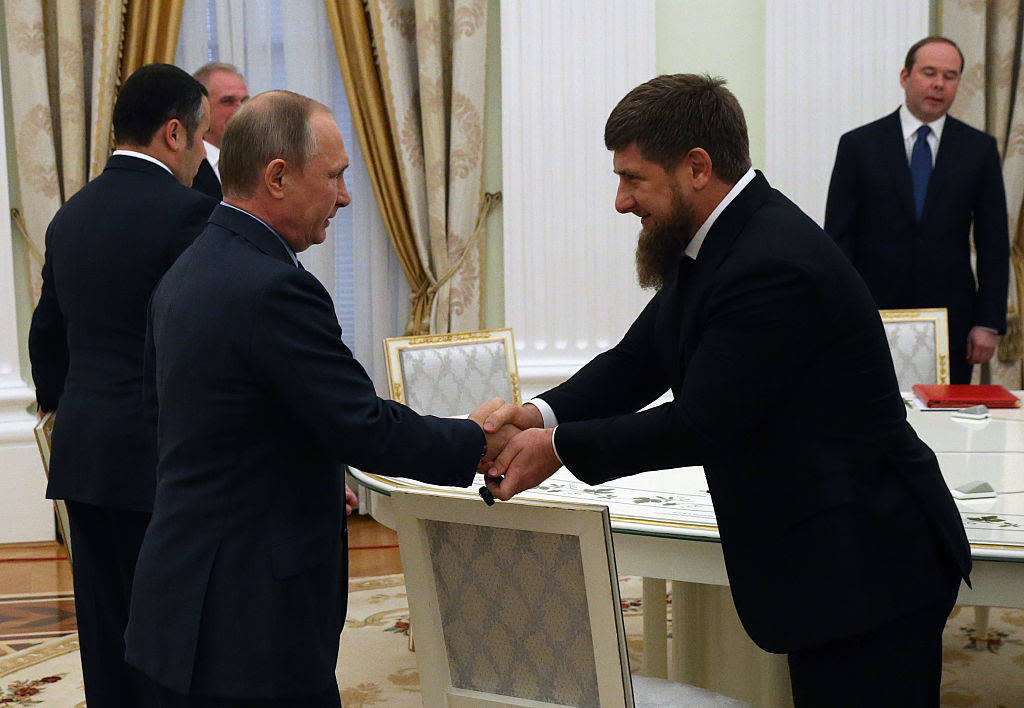 Vladimir Poutine et Ramzan Kadyrov, ici au Kremlin à Moscou en Russie, le 23 septembre 2016.