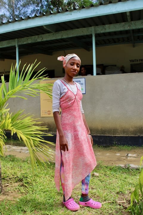 Fatuma, 17, is became a single mother 18 months ago - Credit: Sarah Newey