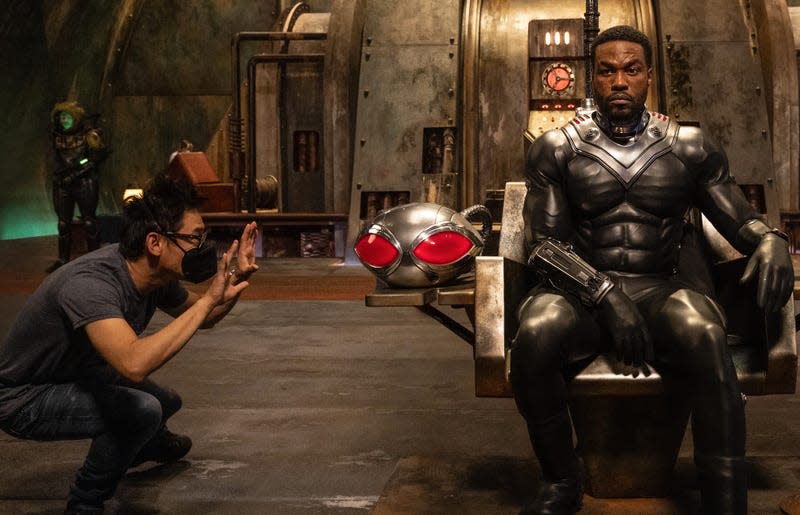 Wan directing his villain, Black Manta.