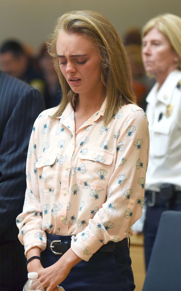 Michelle Carter in court after being found guilty on June 16, 2017