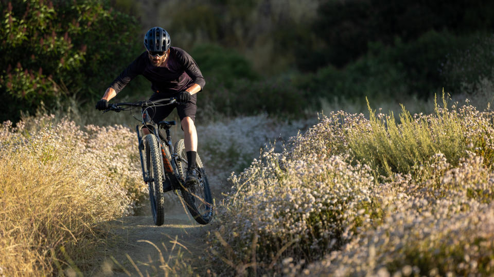 Giant Stance bike being riddenon a trail