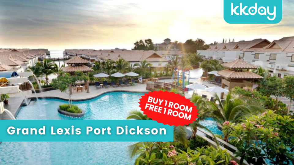 [Buy 1 Free 1 Promo] Luxury Beachfront Villa with Private Pool Staycation at Grand Lexis Port Dickson | Malaysia. (Photo: KKday MY)