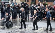 <p>Prince Harry recreates The Beatles' iconic pose at Abbey Road Studios <a href="https://www.townandcountrymag.com/society/tradition/a31151322/prince-harry-jon-bon-jovi-awesome-quote-abbey-road-studios/" rel="nofollow noopener" target="_blank" data-ylk="slk:alongside Jon Bon Jovi;elm:context_link;itc:0;sec:content-canvas" class="link ">alongside Jon Bon Jovi</a> and members of the Invictus Games choir.</p>