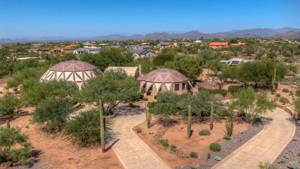 An aerial view of the property - Credit: Photo: Russ Lyon/Sotheby&#x002019;s International Realty