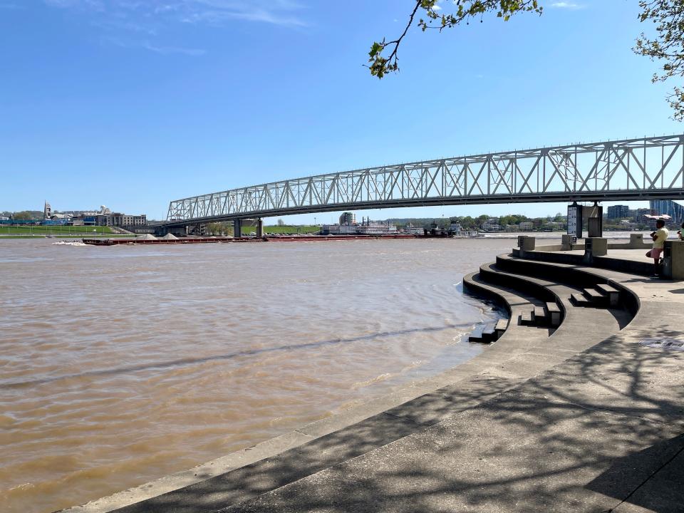 According to the weather service's Advanced Hydrologic Prediction Service, the Ohio River at Cincinnati was 50.83 feet as of 5 a.m. Wednesday, which is considered the action stage.