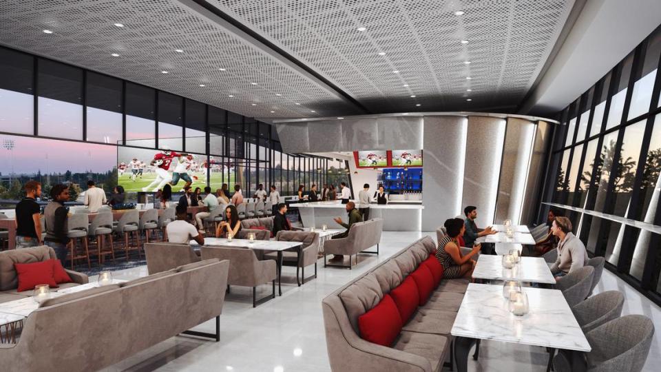 Fresno State unveiled its vision for a renovated Valley Children’s Stadium, including a new press box structure and stadium club premium seating on the west side of the venue. FRESNO STATE ATHLETICS