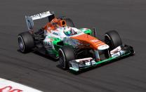 Force India's Paul di Resta during qualifying day for the 2013 Italian Grand Prix at the Autodromo di Monza in Monza, Italy.