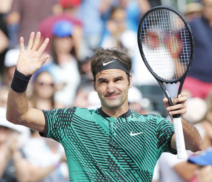 Roger Federer ist durch nichts aus der Ruhe zu bringen (Foto: ddp)