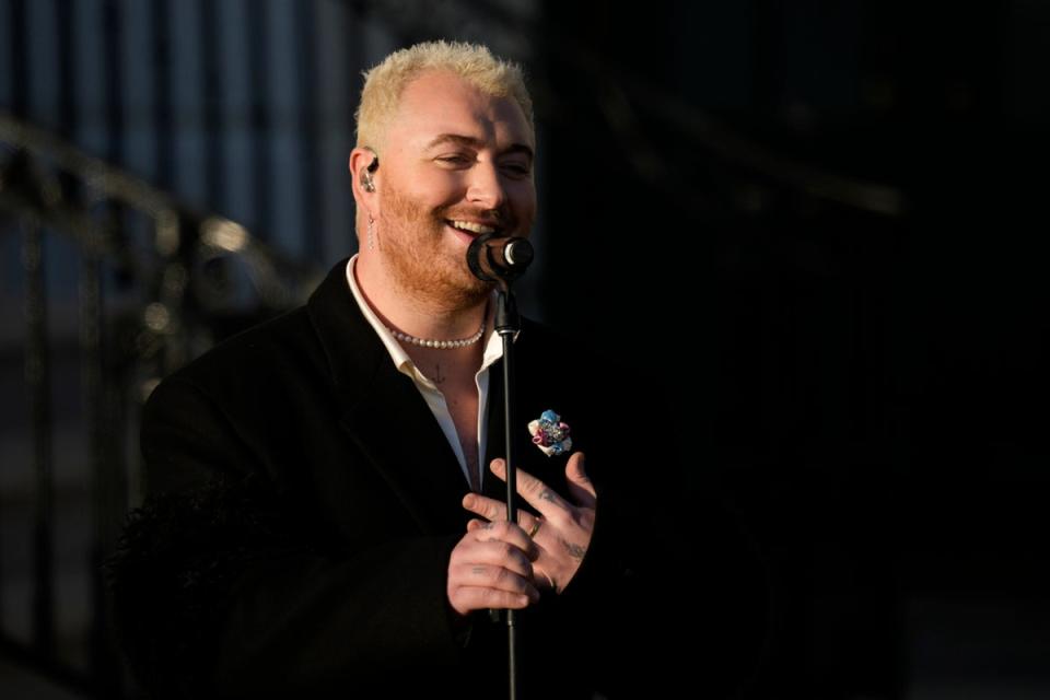 Sam Smith performs at White House celebration of new law validating same-sex marriage  (Andrew Harnik/AP)