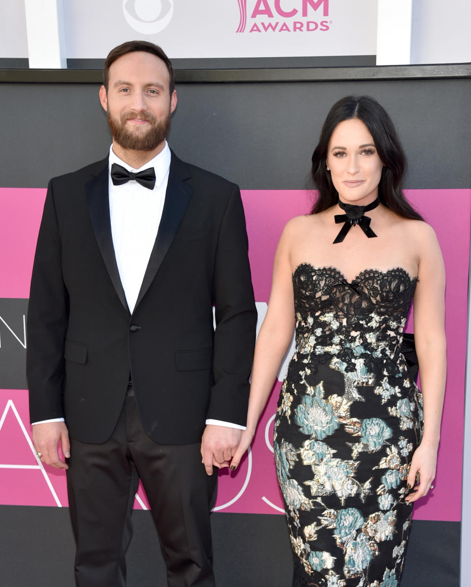 Kasey Musgraves and Ruston Kelly attend the 52nd Academy of Country Music Awards at T-Mobile Arena in Las Vegas on April 2, 2017. (Photo: Getty Images)