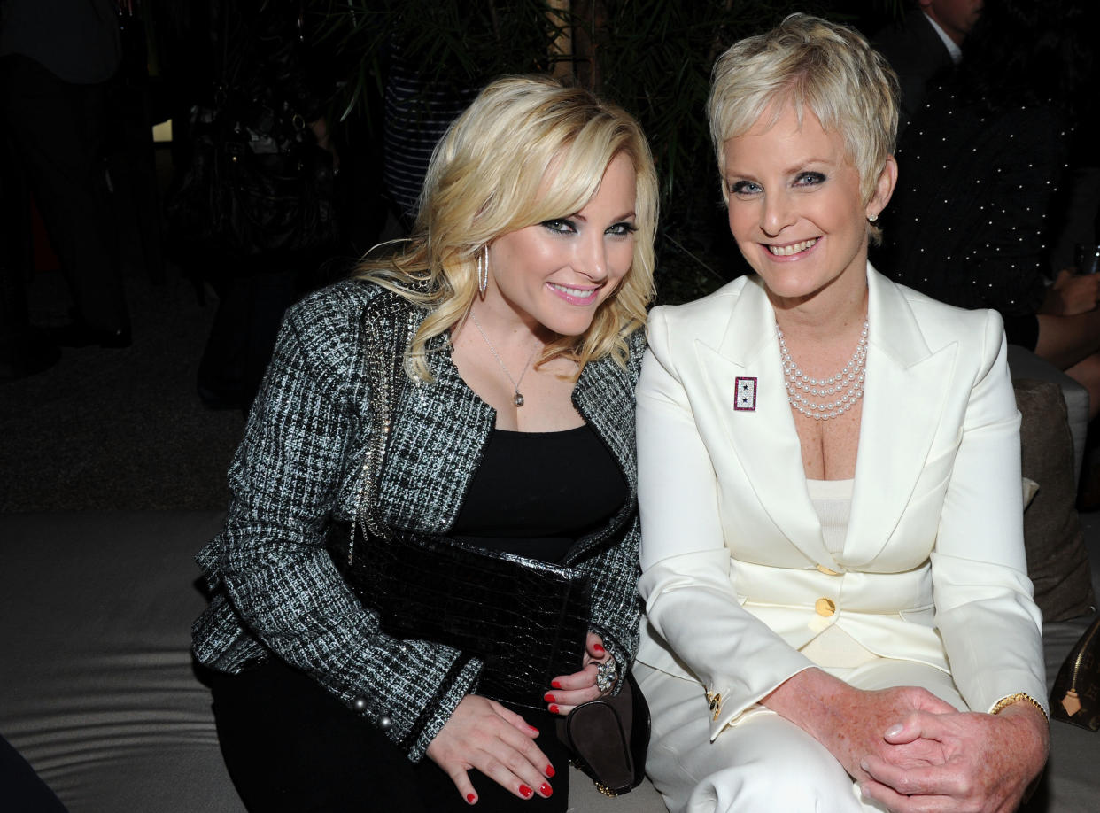 WEST HOLLYWOOD, CA - OCTOBER 07:  Activist Meghan McCain and Cindy Hensley McCain attend ELLE and Express '25 at 25' Event held at Palihouse Holloway on October 7, 2010 in West Hollywood, California.  (Photo by Michael Buckner/Getty Images for ELLE)
