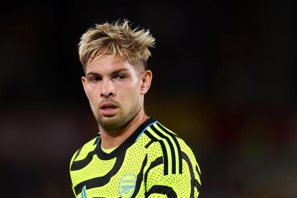 Emile Smith Rowe remains out with a knee injury (Getty Images)