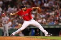 FILE PHOTO: MLB: Los Angeles Angels at Boston Red Sox