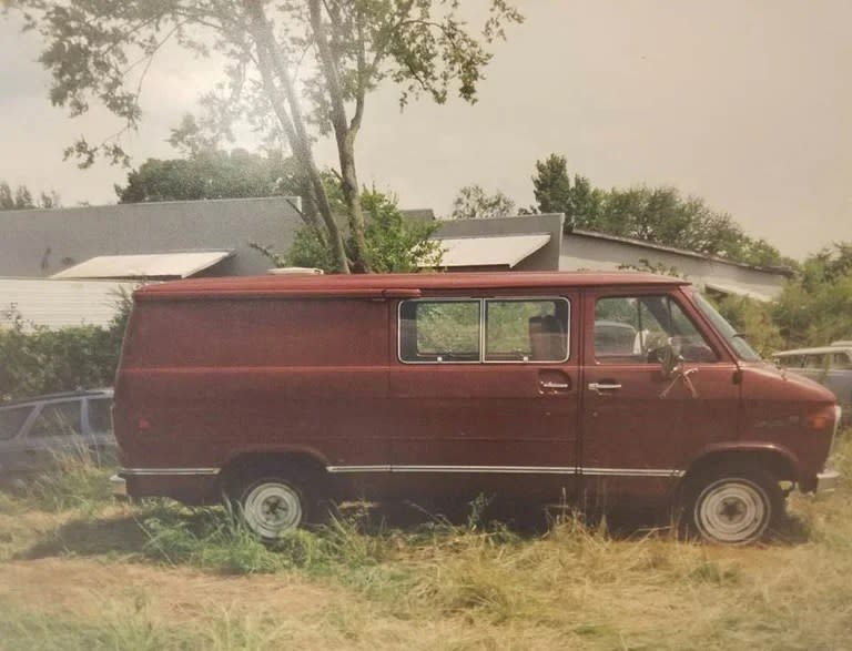 The maroon van connected to Morgan Violi’s kidnapping. (Courtesy: RCSO)