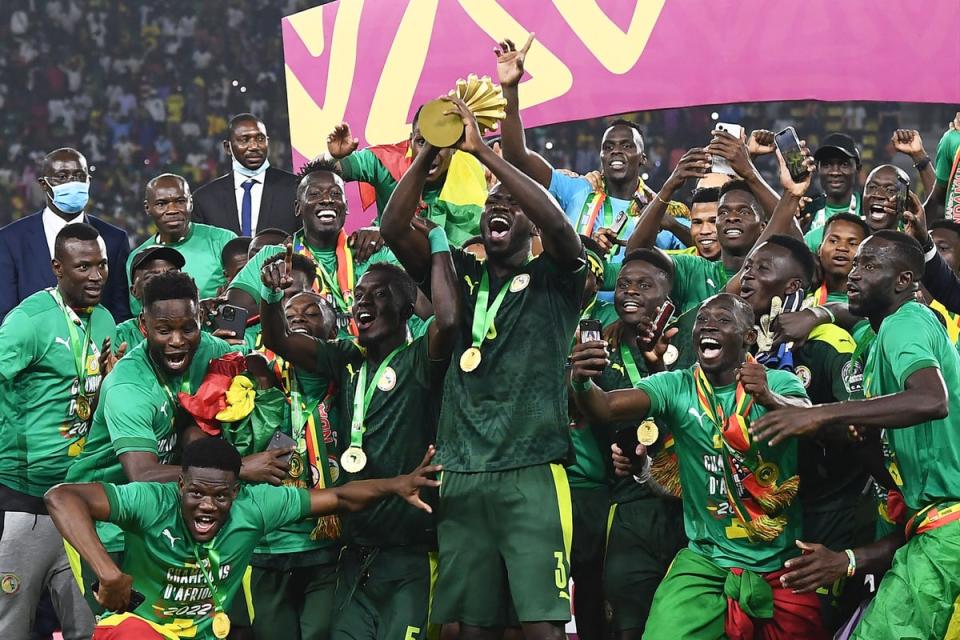 Senegal lifted the trophy for the first time two years ago (AFP via Getty Images)