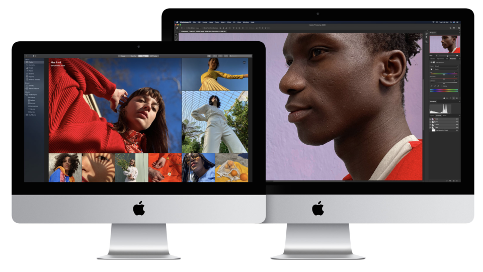 The iMac 27-inch features the same design as the iMac 21.5-inch, but offers a 5K panel and far more performance. (Image: Apple)