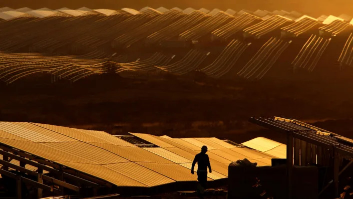 The Núñez de Balboa photovoltaic plant in Badajoz, Spain, is one of the largest in Europe.