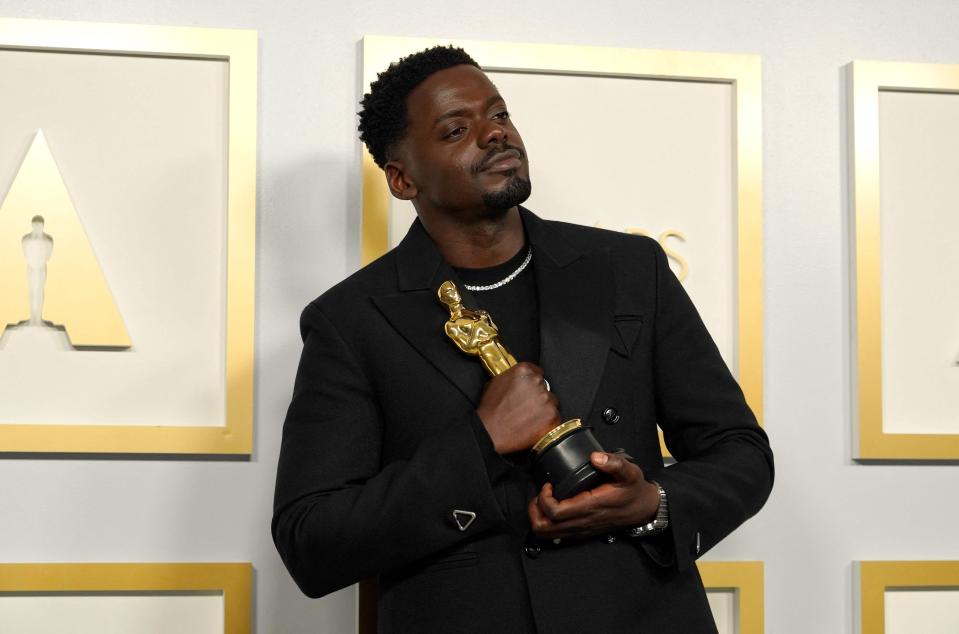 Daniel Kaluuya wins the award for best actor in a supporting role for "Judas and the Black Messiah."